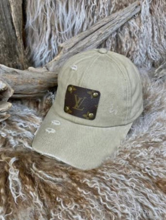 Tan Louie Vuitton Ball Cap