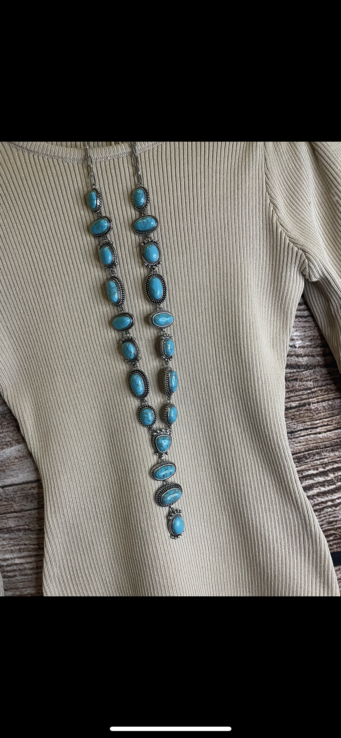 Oval Turquoise Necklace