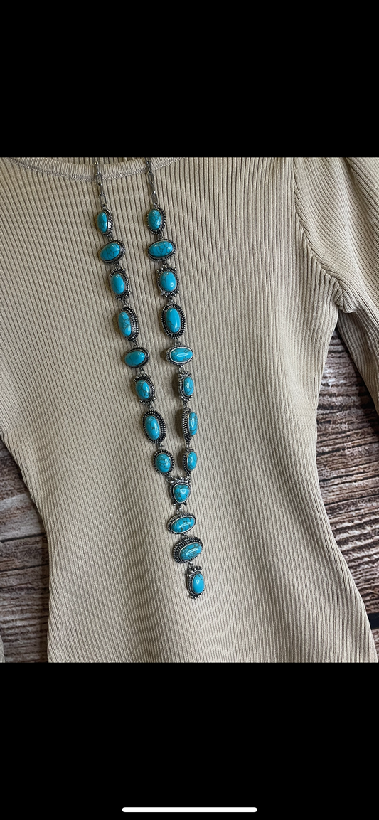 Oval Turquoise Necklace