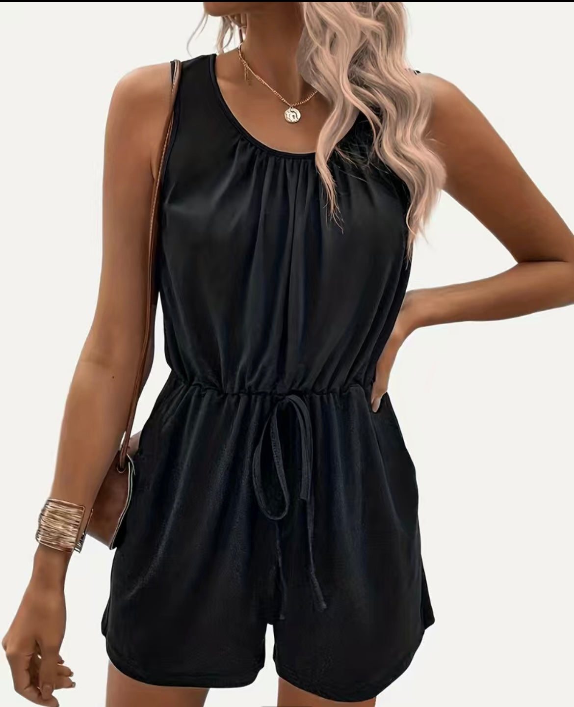 Womens Sleeveless Jumpsuit