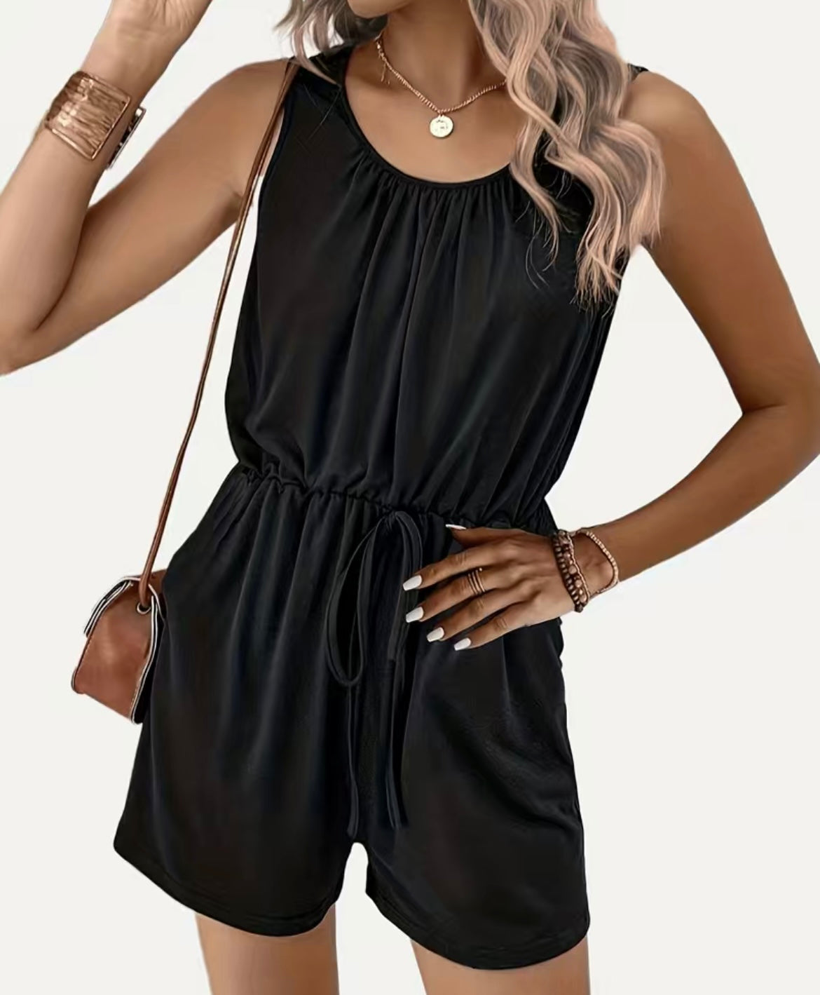 Womens Sleeveless Jumpsuit