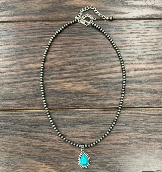 Navajo Pearl Turquoise Necklace