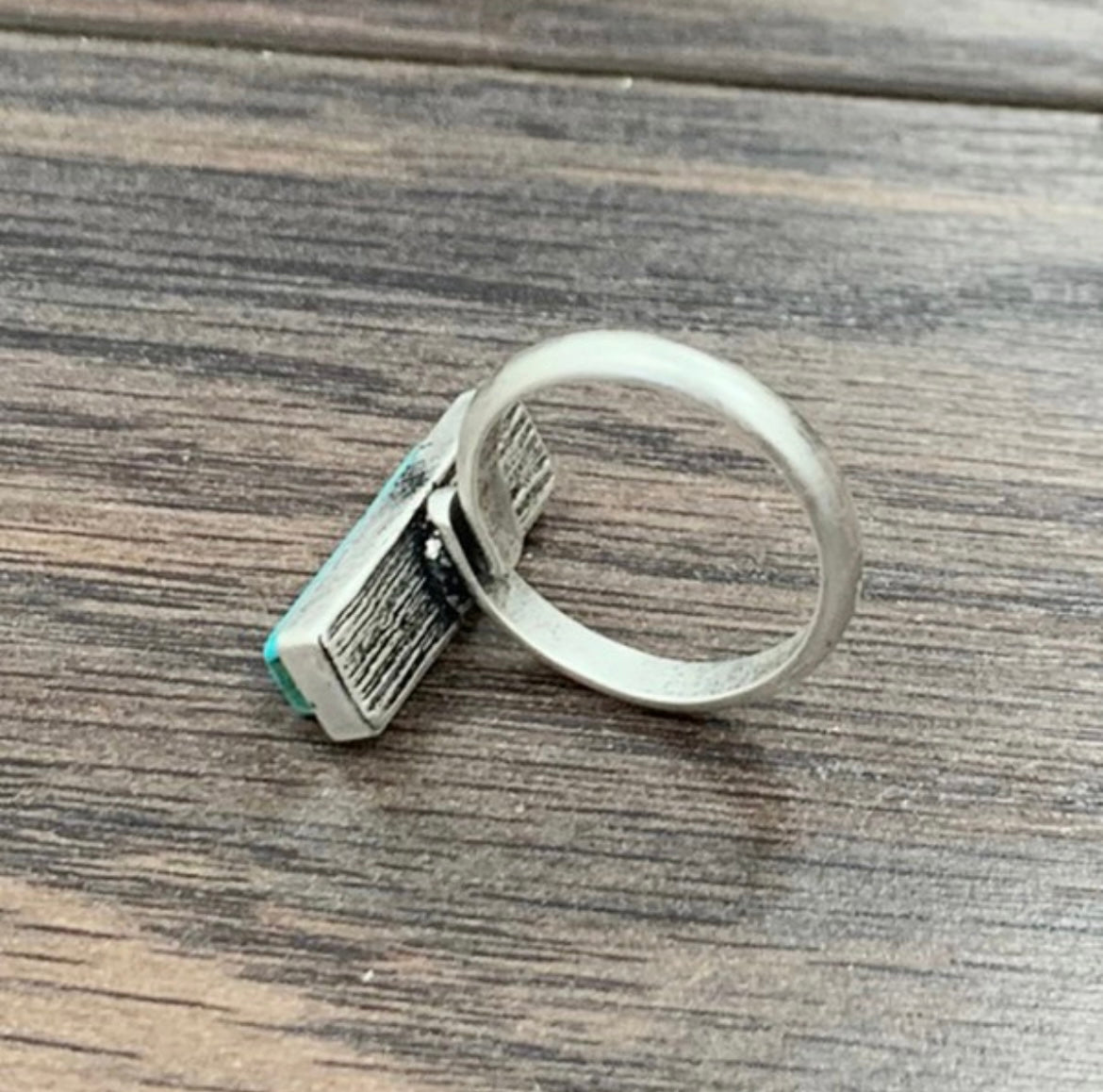 Turquoise Bar Adjustable Ring