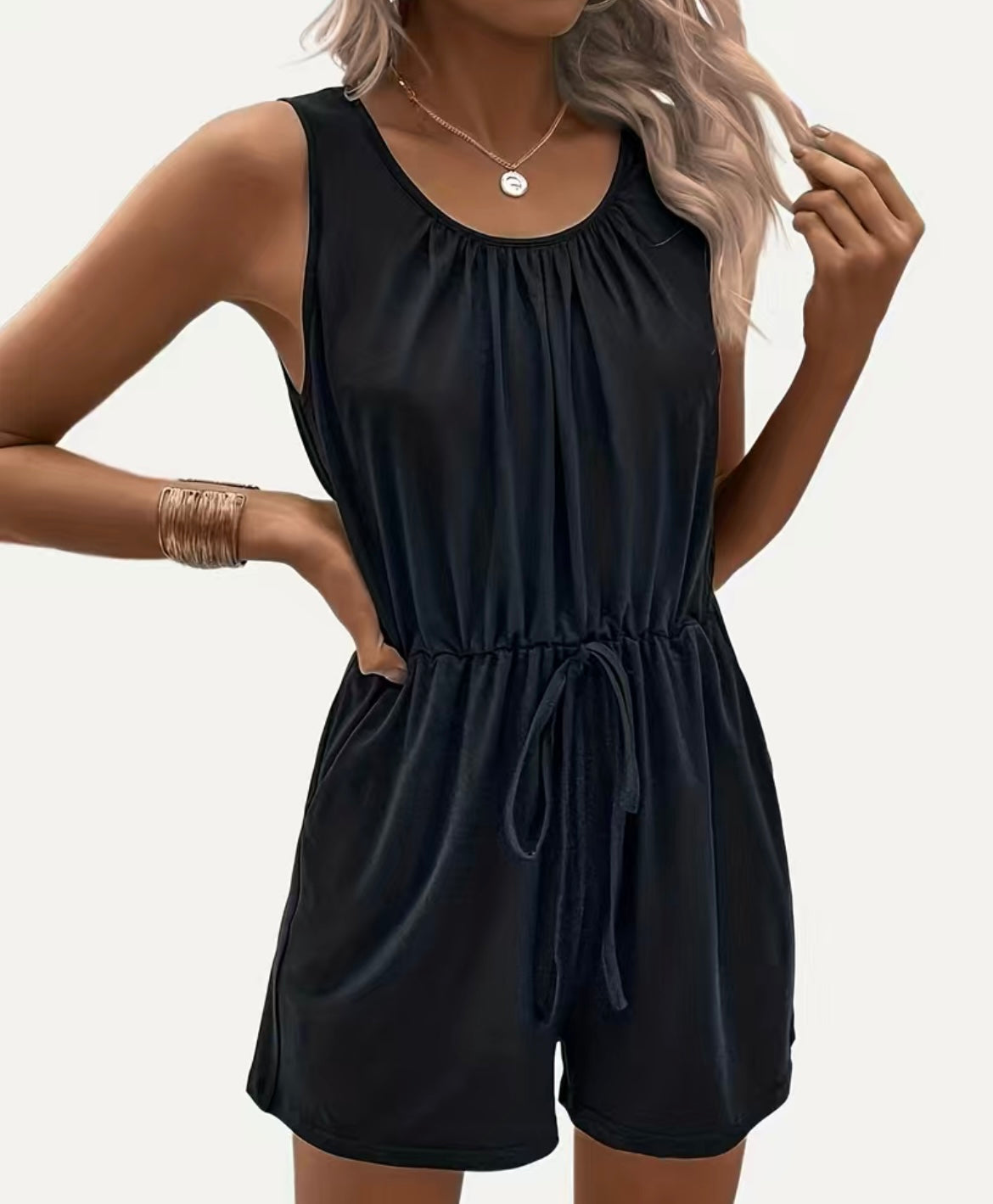 Womens Sleeveless Jumpsuit