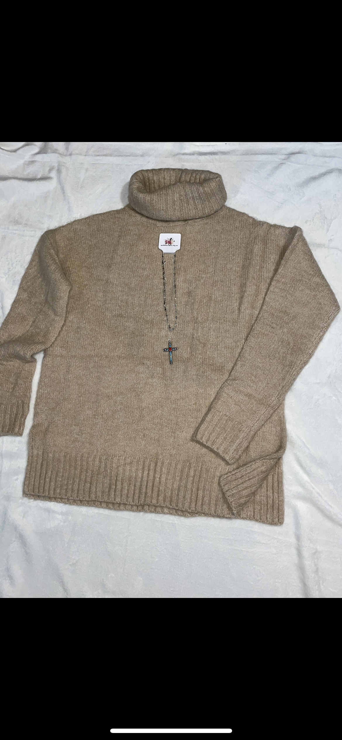 Loose Fitting Ribbed Sweater